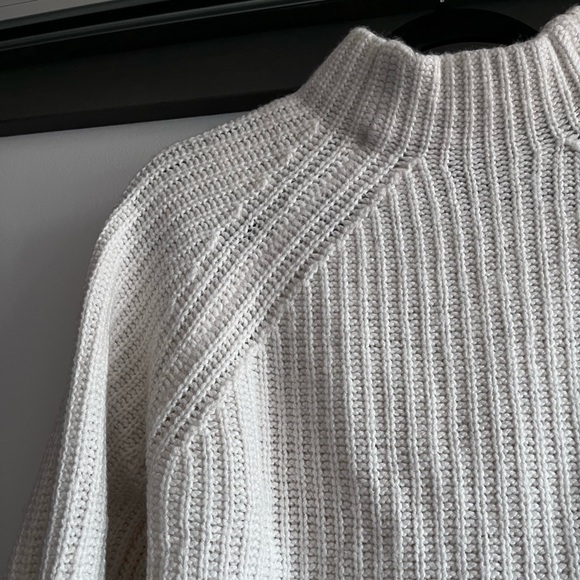 Massimo Dutti White mock neck sweater - Picture 2 of 5